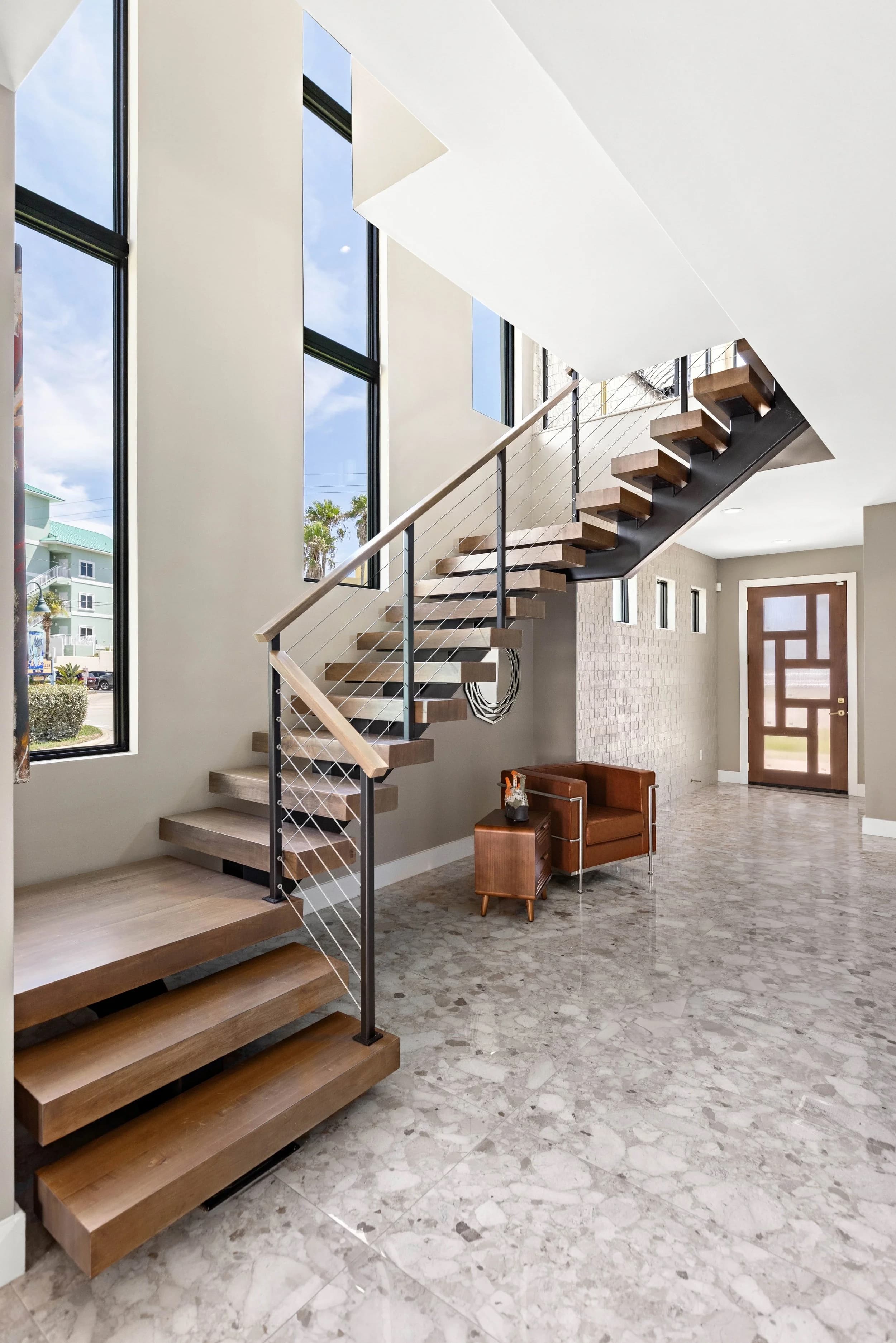 Floating stair, coastal build